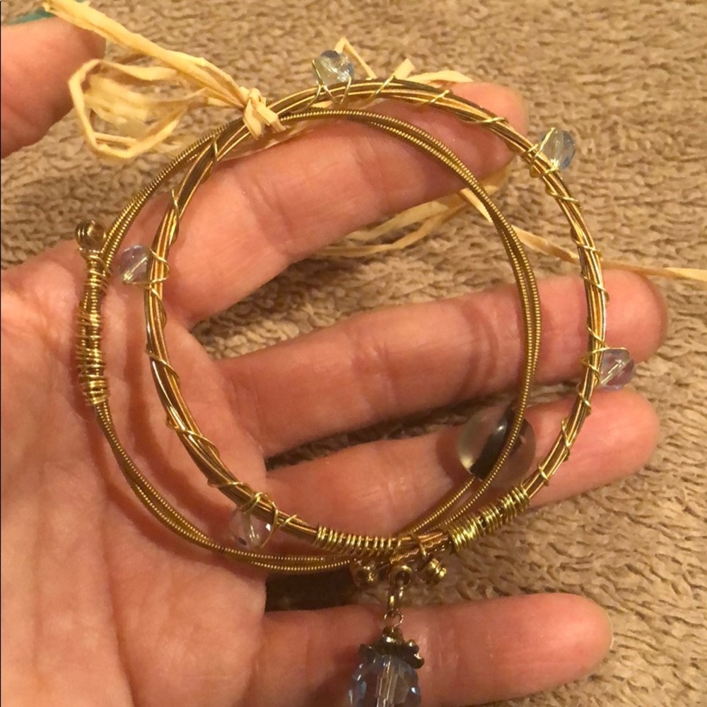 Bracelets, Set Of Two Guitar String Bracelets - image 2